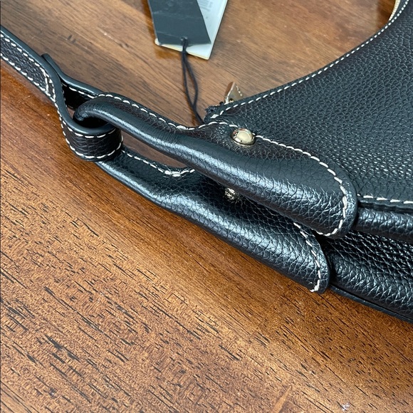 Banana Republic Vida Half-Moon Shoulder Bag - Black Leather - NWT - Picture 6 of 16